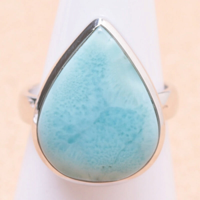 Larimar prsten stříbro Ag 925 LOT188 - 54 mm (US 7)