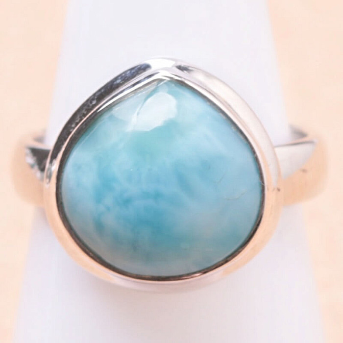 Larimar prsten stříbro Ag 925 LOT190 - 51 mm (US 5