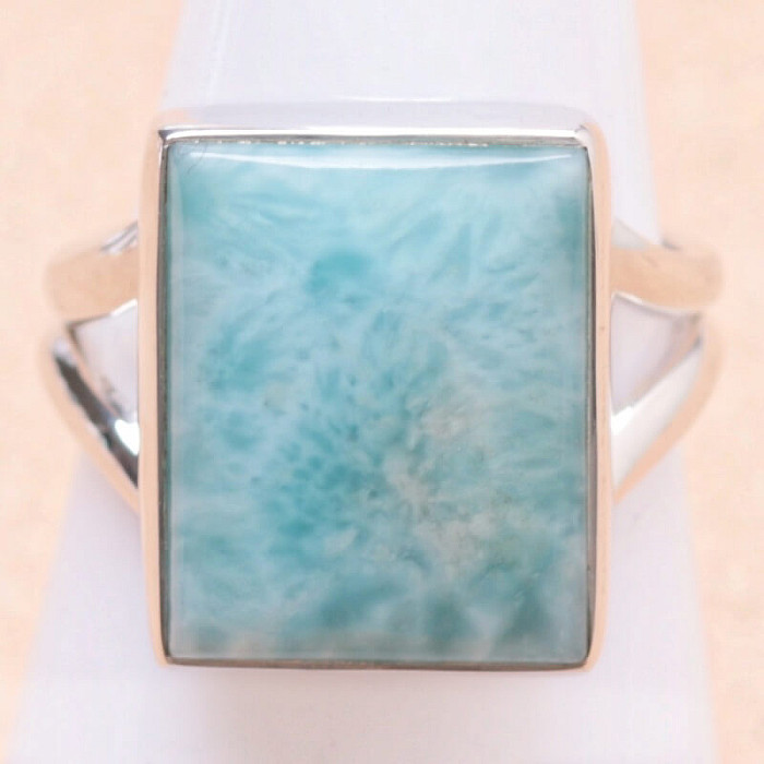 Larimar prsten stříbro Ag 925 LOT192 - 51 mm (US 5