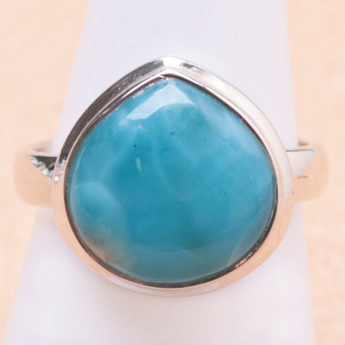 Larimar prsten stříbro Ag 925 LOT193 - 59 mm (US 9)