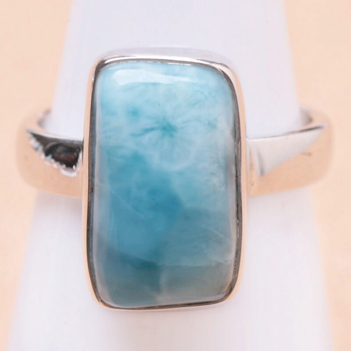 Larimar prsten stříbro Ag 925 LOT194 - 52 mm (US 6)