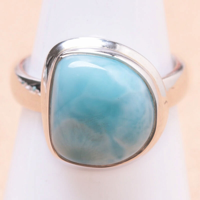 Larimar prsten stříbro Ag 925 LOT196 - 52 mm (US 6)