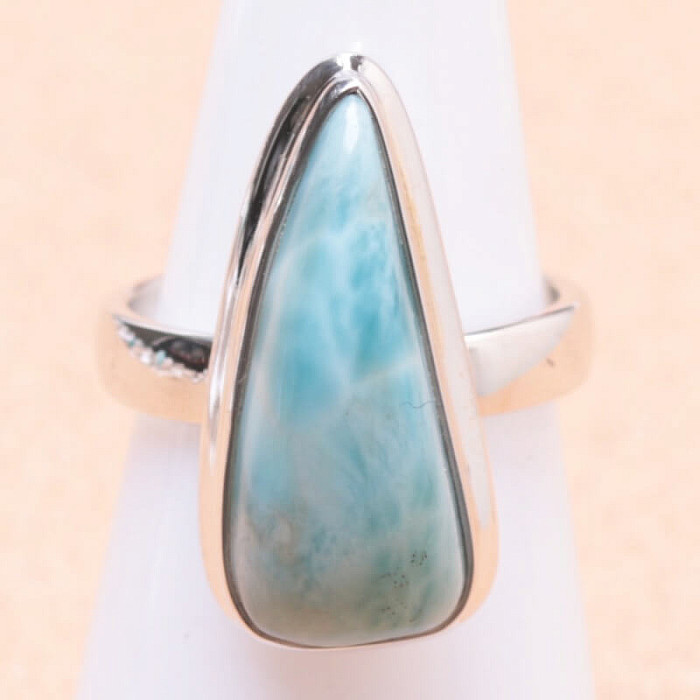 Larimar prsten stříbro Ag 925 LOT197 - 51 mm (US 5