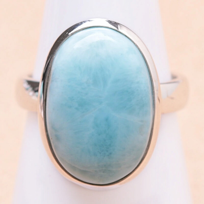 Larimar prsten stříbro Ag 925 LOT198 - 54 mm (US 7)