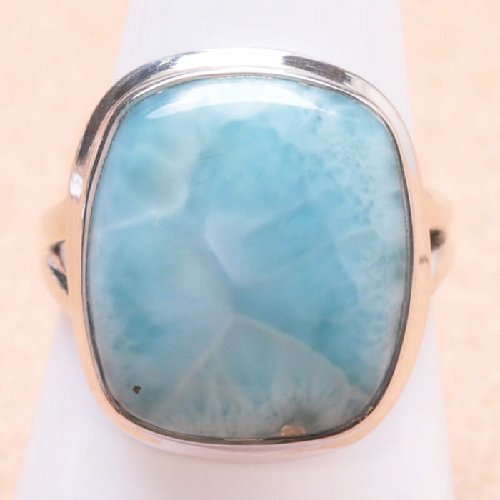 Larimar prsten stříbro Ag 925 LOT199 - 59 mm (US 9)