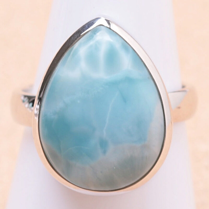 Larimar prsten stříbro Ag 925 LOT200 - 59 mm (US 9)