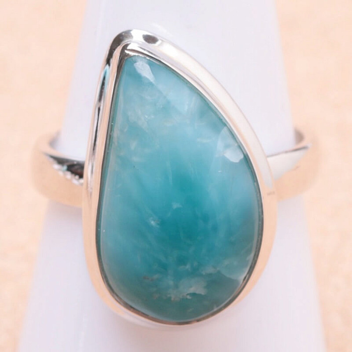 Larimar prsten stříbro Ag 925 LOT201 - 59 mm (US 9)