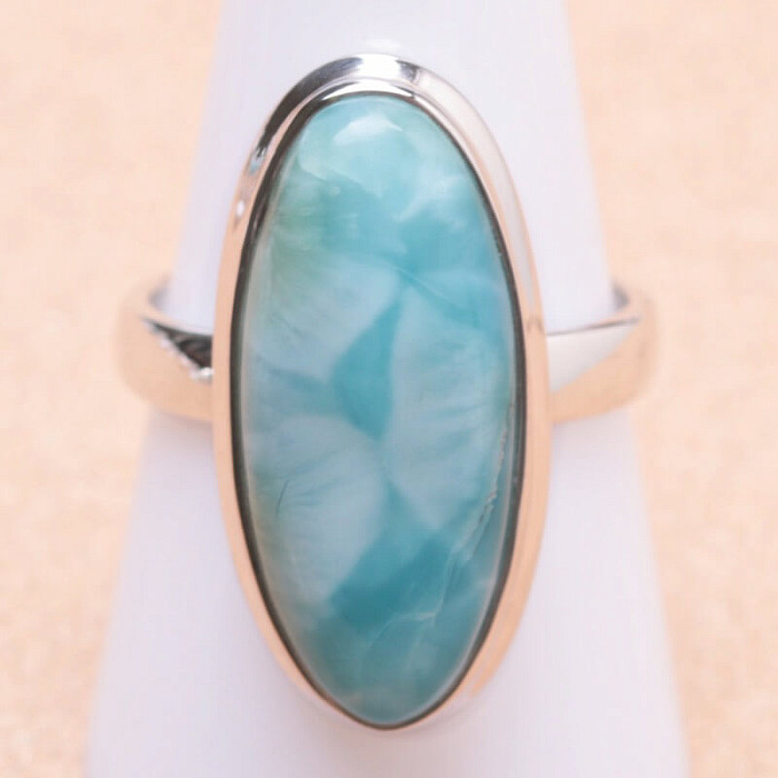 Larimar prsten stříbro Ag 925 LOT202 - 59 mm (US 9)