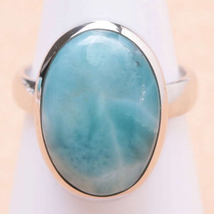 Larimar prsten stříbro Ag 925 LOT203 - 54 mm (US 7)