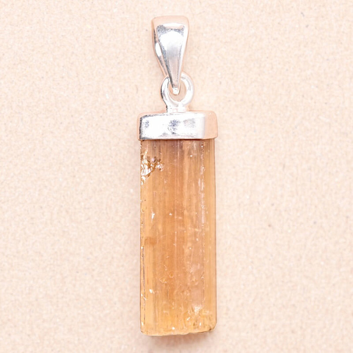 Topaz zlatý Imperial krystal přívěsek Ag 925 P447 - 2