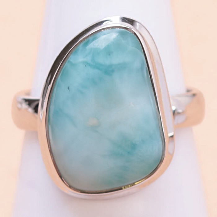 Larimar prsten stříbro Ag 925 LOT204 - 57 mm (US 8)