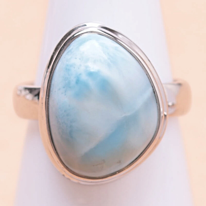 Larimar prsten stříbro Ag 925 LOT210 - 52 mm (US 6)