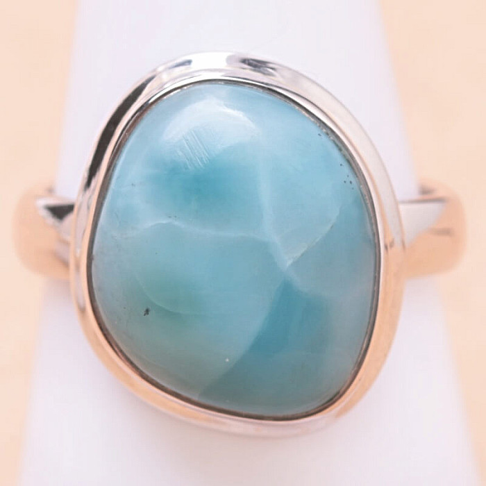 Larimar prsten stříbro Ag 925 LOT212 - 57 mm (US 8)