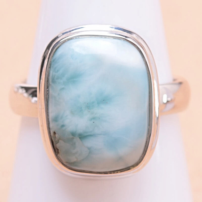 Larimar prsten stříbro Ag 925 LOT213 - 57 mm (US 8)