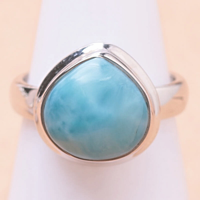 Larimar prsten stříbro Ag 925 LOT215 - 52 mm (US 6)