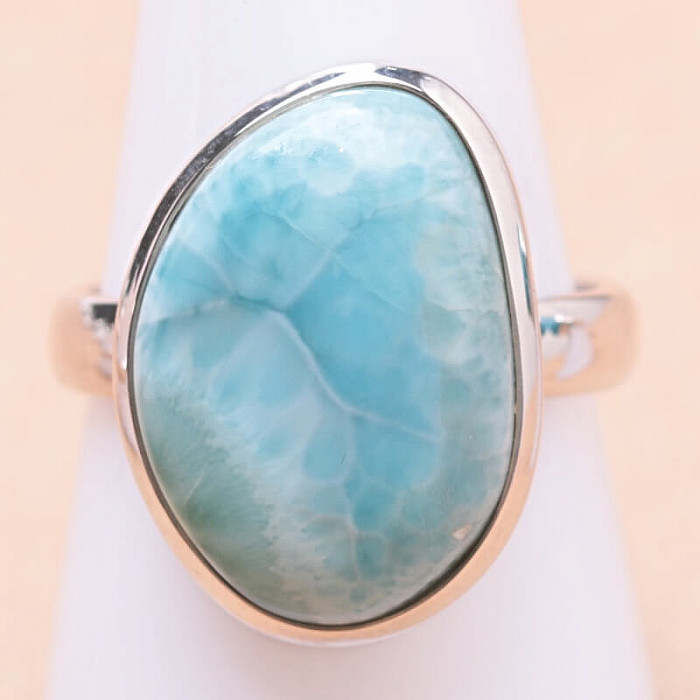 Larimar prsten stříbro Ag 925 LOT217 - 59 mm (US 9)