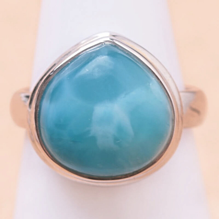 Larimar prsten stříbro Ag 925 LOT218 - 51 mm (US 5