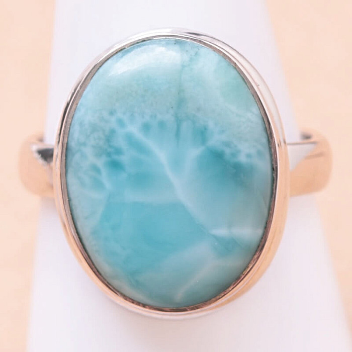 Larimar prsten stříbro Ag 925 LOT224 - 59 mm (US 9)