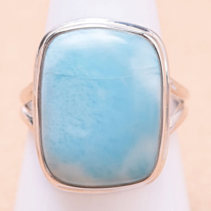 Larimar prsten stříbro Ag 925 LOT226 - 59 mm (US 9)