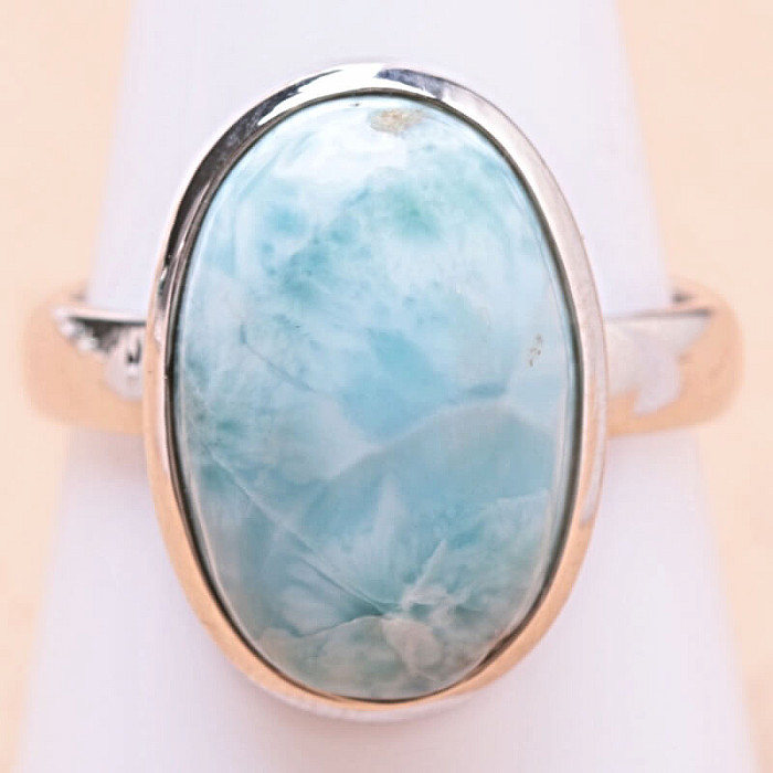 Larimar prsten stříbro Ag 925 LOT228 - 59 mm (US 9)