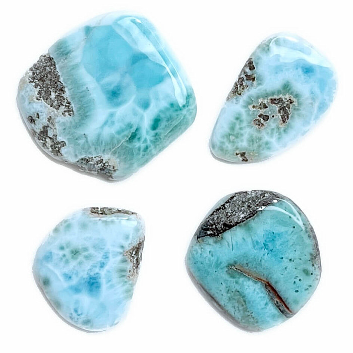 Larimar placička - L - cca 2