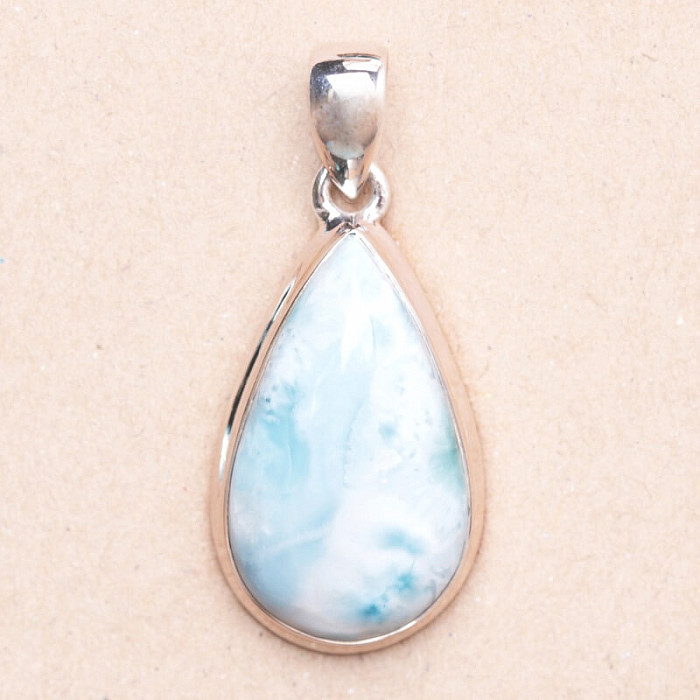 Larimar přívěsek stříbro Ag 925 LOT226 - 3 cm