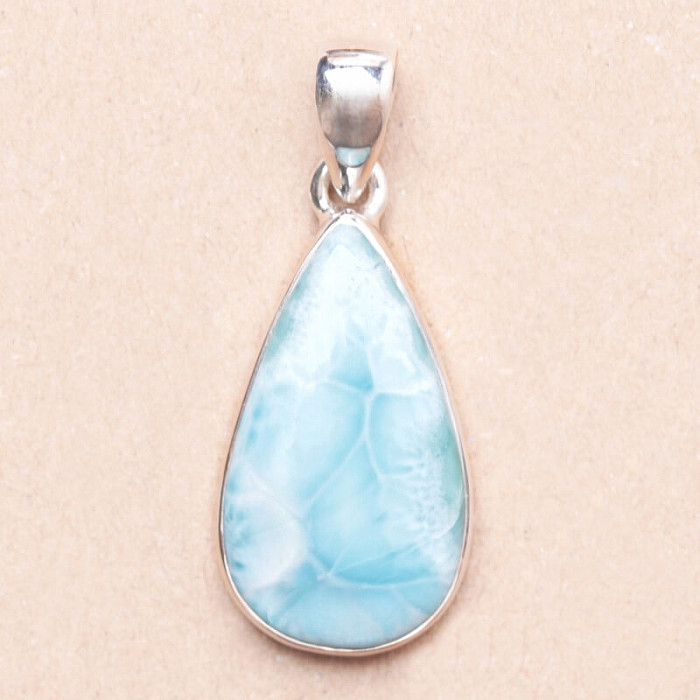 Larimar přívěsek stříbro Ag 925 LOT228 - 3 cm