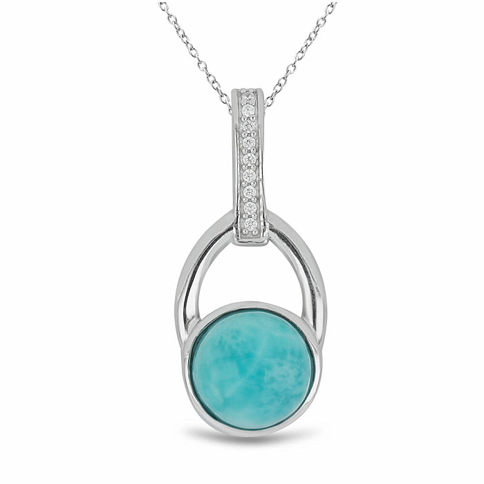 Larimar přívěsek stříbro Ag 925 VP056021 - 2