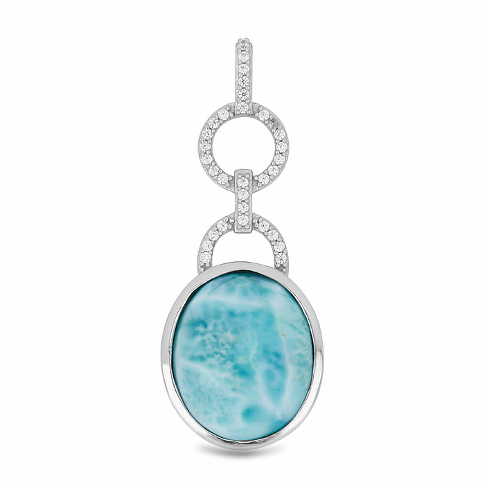 Larimar přívěsek stříbro Ag 925 VP056044 - 4