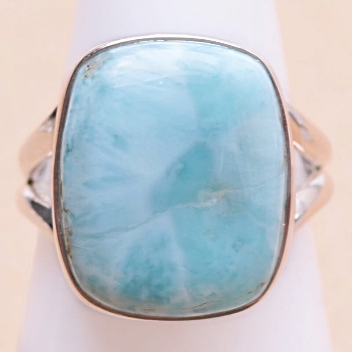 Larimar prsten stříbro Ag 925 LOT229 - 54 mm (US 7)