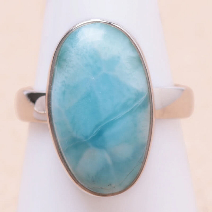 Larimar prsten stříbro Ag 925 LOT231 - 54 mm (US 7)