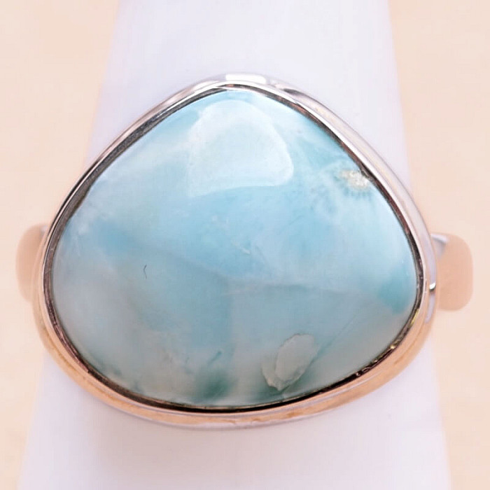 Larimar prsten stříbro Ag 925 LOT236 - 59 mm (US 9)