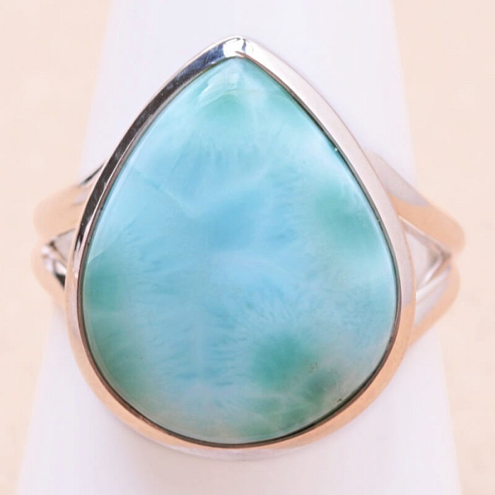 Larimar prsten stříbro Ag 925 LOT240 - 59 mm (US 9)