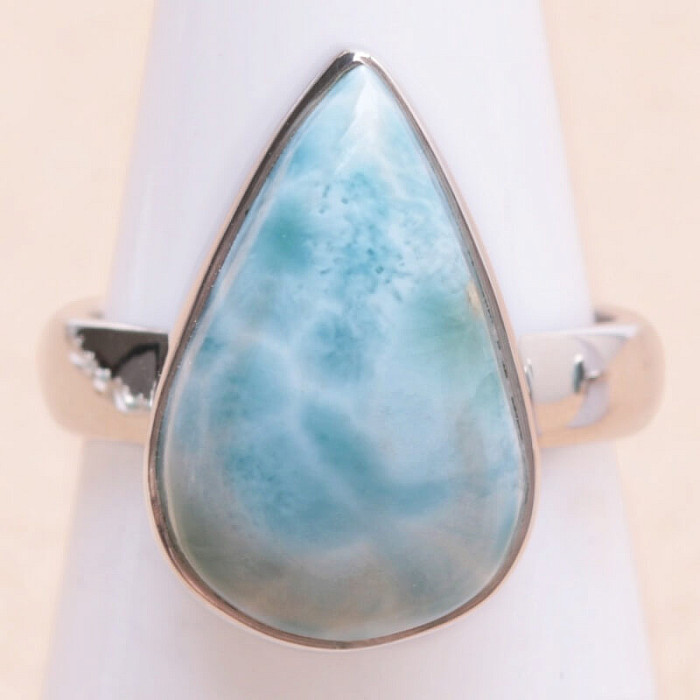 Larimar prsten stříbro Ag 925 LOT241 - 52 mm (US 6)