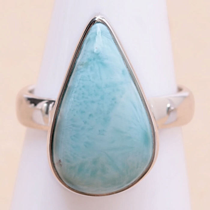 Larimar prsten stříbro Ag 925 LOT242 - 54 mm (US 7)