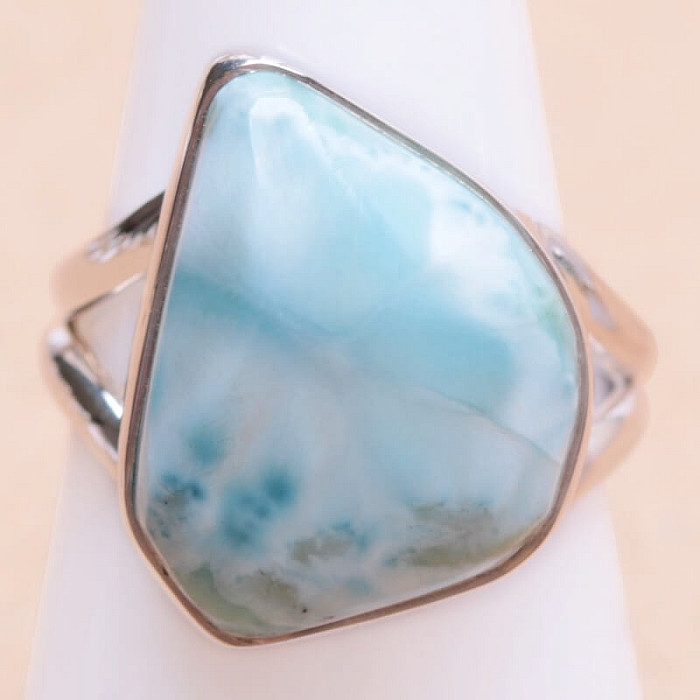 Larimar prsten stříbro Ag 925 LOT244 - 54 mm (US 7)