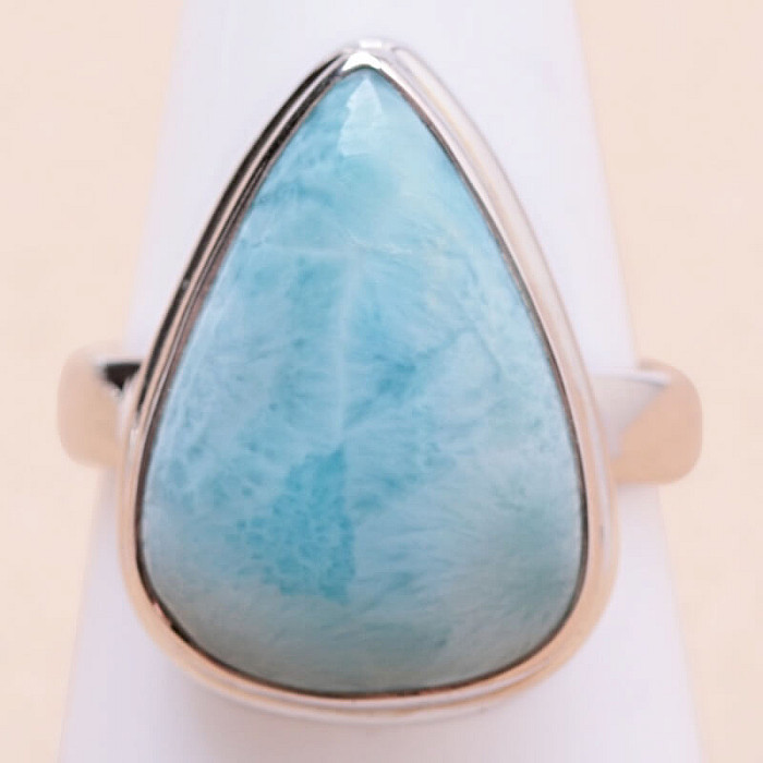 Larimar prsten stříbro Ag 925 LOT253 - 57 mm (US 8)