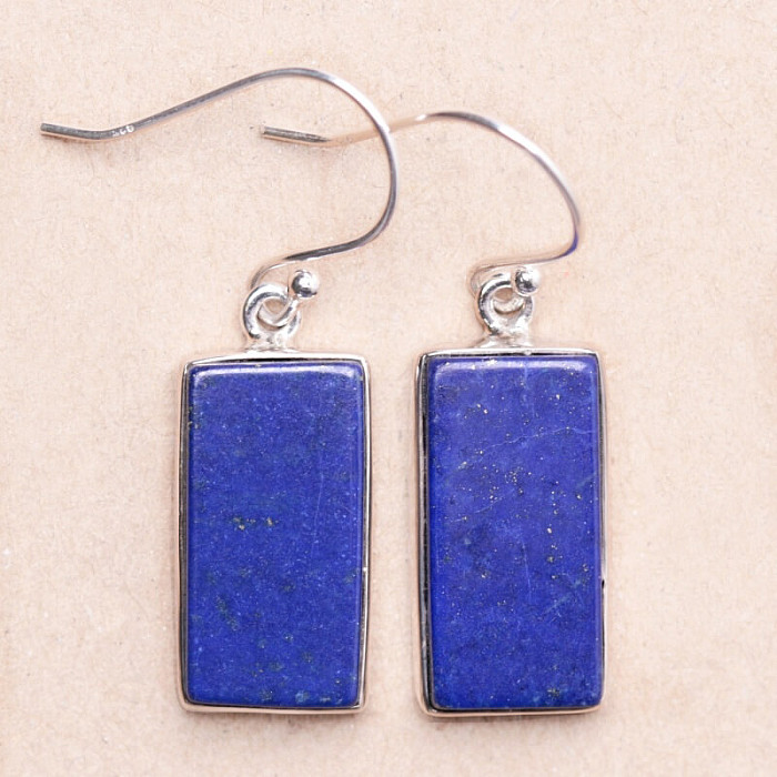 Lapis Lazuli náušnice stříbro Ag 925 E1450 - 2