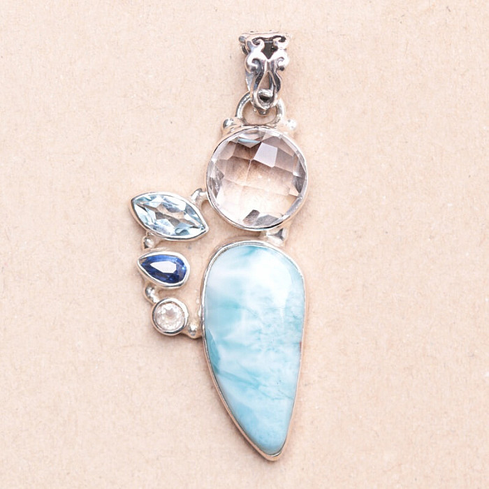 Larimar design přívěsek stříbro Ag 925 P1847 - 3