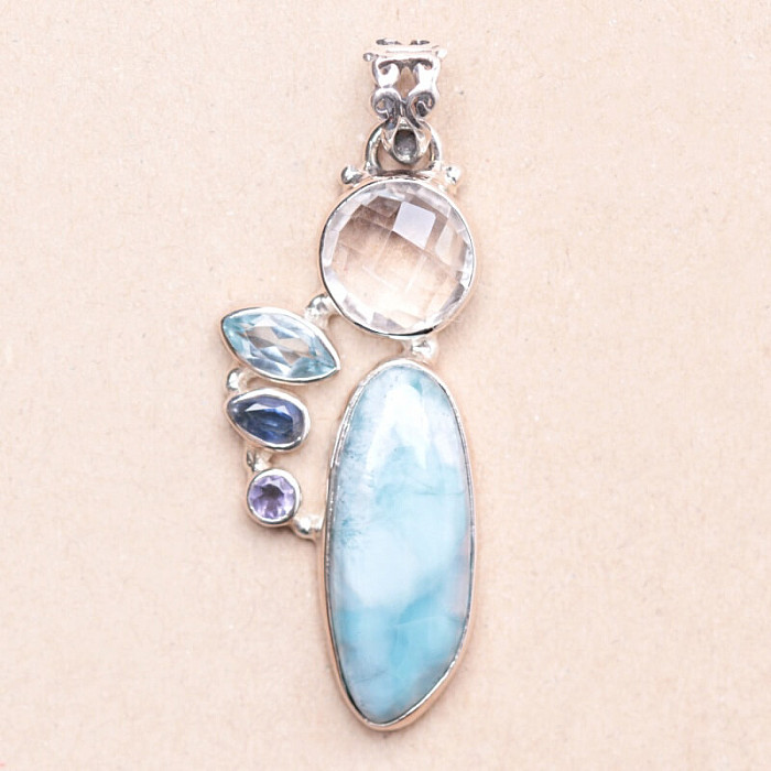 Larimar design přívěsek stříbro Ag 925 P1853 - 3