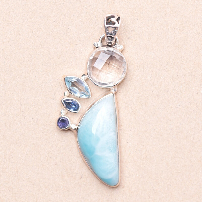 Larimar design přívěsek stříbro Ag 925 P1866 - 3