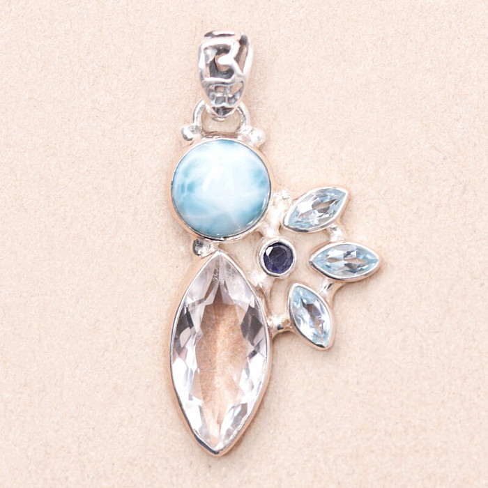 Larimar design přívěsek stříbro Ag 925 P1870 - 2