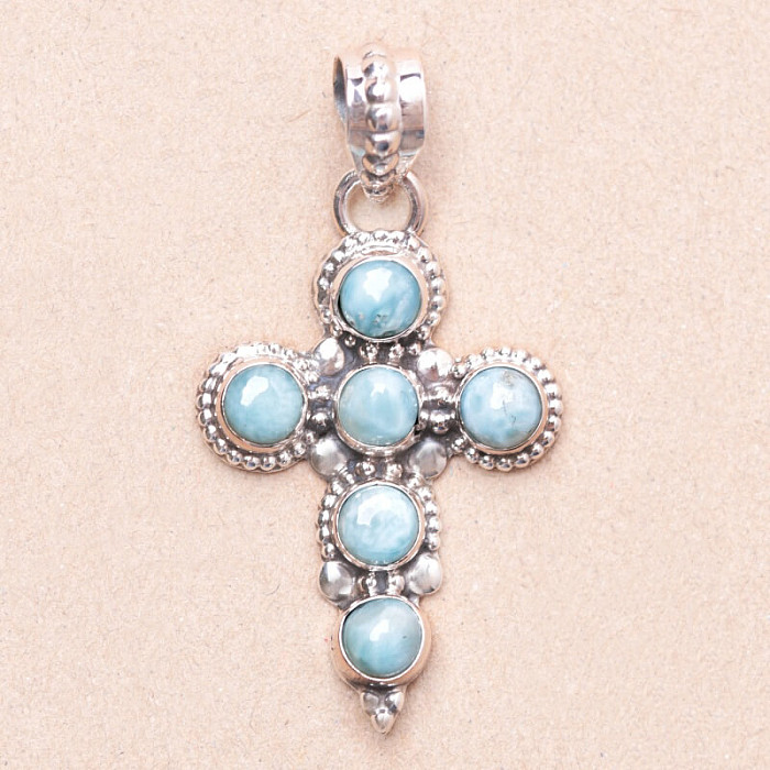 Larimar přívěsek stříbro Ag 925 58912 - 3