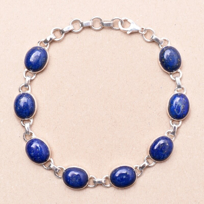 Lapis Lazuli náramek stříbro Ag 925 B251 - 18