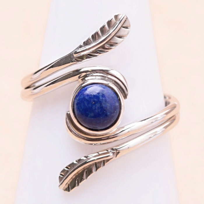 Lapis Lazuli prsten stříbro Ag 925 R2825 - 54 mm (US 7)