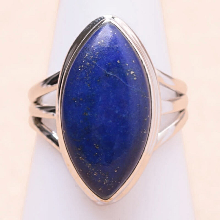 Lapis Lazuli prsten stříbro Ag 925 R3116 - 53 mm (US 6