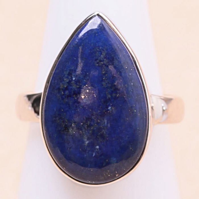 Lapis Lazuli prsten stříbro Ag 925 R3122 - 58 mm (US 8