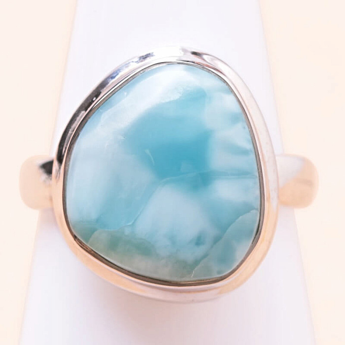 Larimar prsten stříbro Ag 925 LOT259 - 57 mm (US 8)