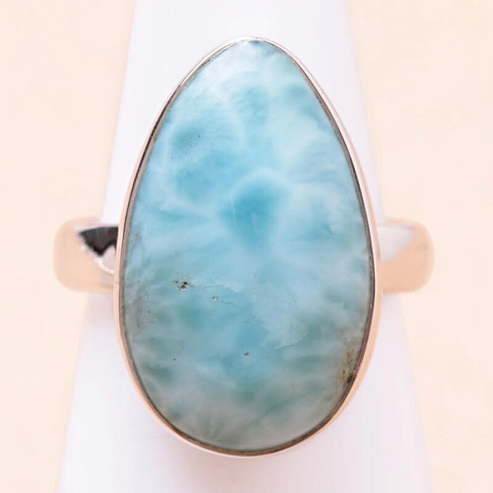 Larimar prsten stříbro Ag 925 LOT262 - 54 mm (US 7)