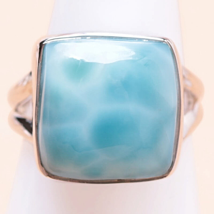 Larimar prsten stříbro Ag 925 LOT263 - 51 mm (US 5